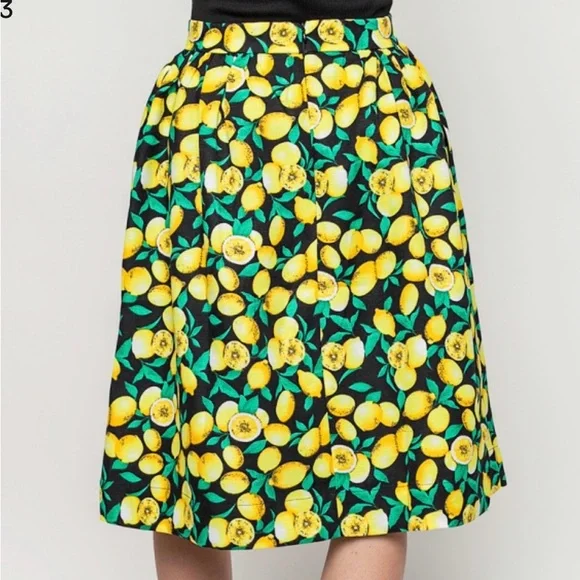 NWT Compania Fantastica Lemontree A-Line Skirt - Picture 2 of 9